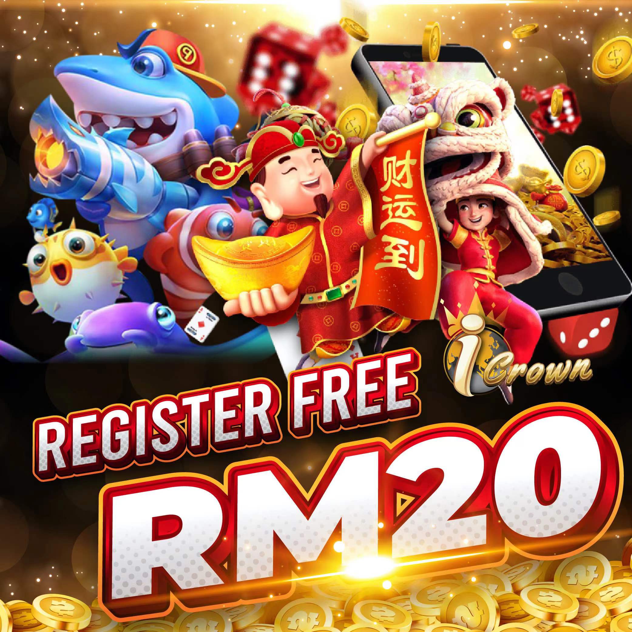 Register iCrown member get RM20